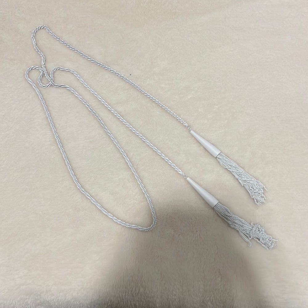 Kendra Scott white tassel necklace